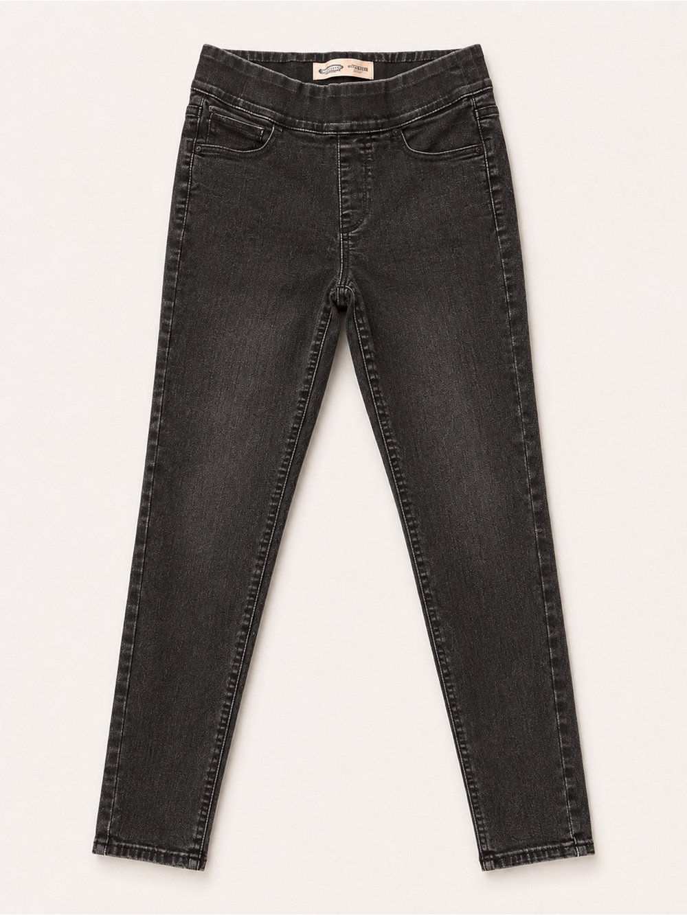 Old Navy Super Skinny Mid-Rise Black/Charcoal Jeans 8